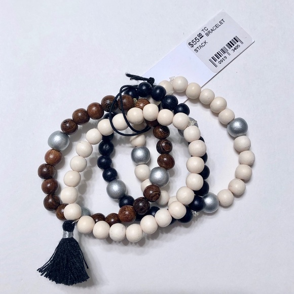 NWT Talley Handmade set of 4 stackable bracelets - Picture 2 of 4